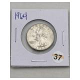 1964 Washington Quarter Silver Coin