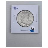 1962 Franklin Half Dollar Silver Coin