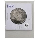 1901 O Barber Half Dollar Silver Coin