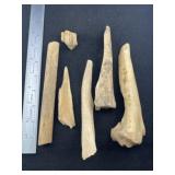 Group of Bone Tools Indian Artifact Arrowhead