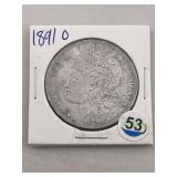 1891 O Morgan Silver Dollar Coin