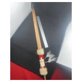 Wooden Pipe Stem Indian Artifact Arrowhead