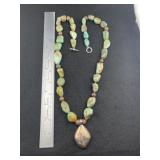 Sterling Silver & Turquoise? Necklace made in Isra