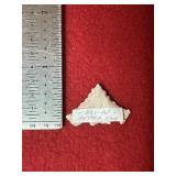Fox Valley Indian Artifact Arrowhead