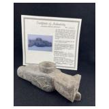 Bird Effigy Stone Pipe with Bryon Anderson COA fro