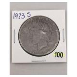 1923 S Peace Silver Dollar Coin
