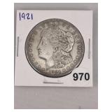 1921 Morgan Silver Dollar Coin