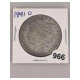 1891 O Morgan Silver Dollar Coin