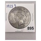 1923 S Peace Silver Dollar Coin