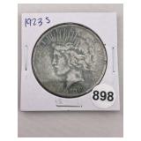 1923 S Peace Silver Dollar Coin
