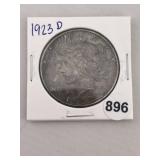 1923 D Peace Silver Dollar Coin