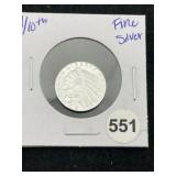 1/10th Fine Silver Coin