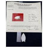 Clovis with Thomas Matthews COA from Illinois Indi