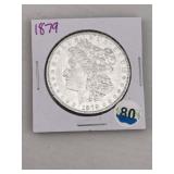 1879 Morgan Silver Dollar Coin