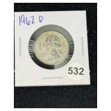1962 D Washington Quarter Coin