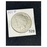 1922 D Peace Silver Dollar Coin