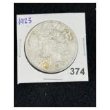 1923 Peace Silver Dollar Coin