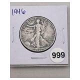1946 Walking Liberty Half Dollar Silver Coin
