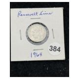 1964 Roosevelt Dime Coin