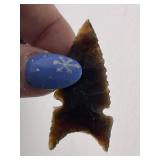 Obsidian Arrow Point Indian Artifact Arrowhead