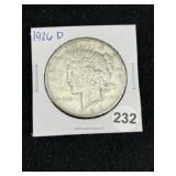 1926 D Peace Silver Dollar Coin