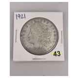 1921 Morgan Silver Dollar Coin