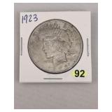 1923 Peace Silver Dollar Coin