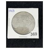 1923 Peace Silver Dollar Coin