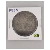 1921 S Morgan Silver Dollar Coin