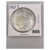 1921 S Morgan Silver Dollar Coin