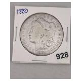 1880 Morgan Silver Dollar Coin
