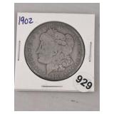 1902 Morgan Silver Dollar Coin