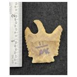 Bird Effigy Indian Artifact Arrowhead
