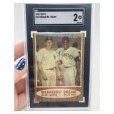 1962 Topps Mickey mantle & Willie Mays Baseball Ca