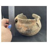 Mississippian Strap Handle Jar has damage Indian A