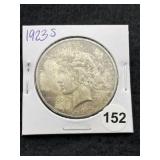 1923 S Peace Silver Dollar Coin