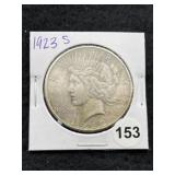 1923 S Peace Silver Dollar Coin