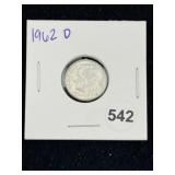 1962 D Roosevelt Dime Coin