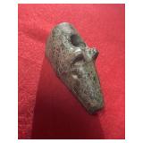 Bear Effigy Stone Pipe Indian Artifact Arrowhead