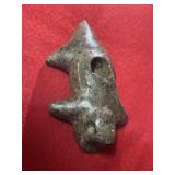 Lizard Effigy Stone Pipe Indian Artifact Arrowhead