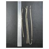 Two Broken Sterling Silver Necklaces