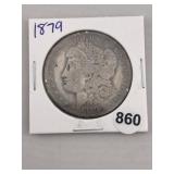 1879 Morgan Silver Dollar Coin