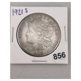 1921 S Morgan Silver Dollar Coin
