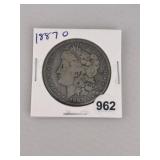 1887 O Morgan Silver Dollar Coin