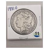 1881 O Morgan Silver Dollar Coin