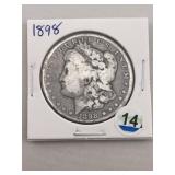1898 Morgan Silver Dollar Coin