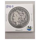 1890 O Morgan Silver Dollar Coin