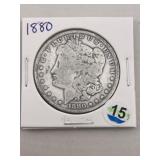 1880 Morgan Silver Dollar Coin