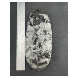 Obsidian Chipped Blade Indian Artifact Arrowhead