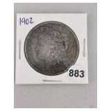 1902 Morgan Silver Dollar Coin
